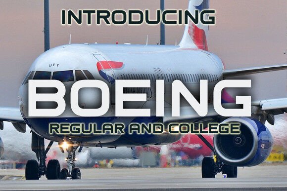 Boeing Font: A Modern Typeface for Creative Makers