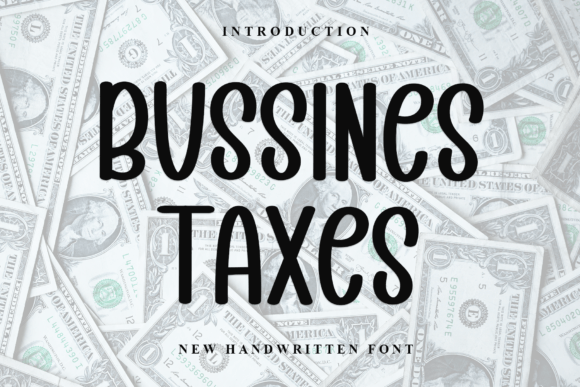 Bussines Taxes Font for Charming Craft Projects