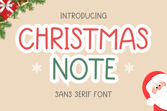Christmas Note: A Whimsical Handwritten Sans Serif Font for Creative Branding