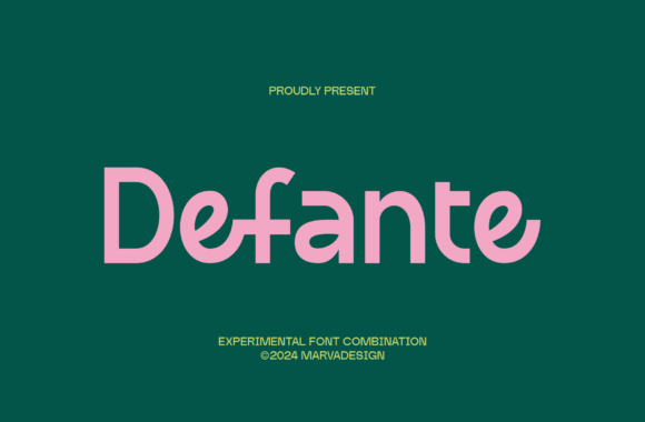 Defante: A Modern Sans Serif for Polished Brand Identity