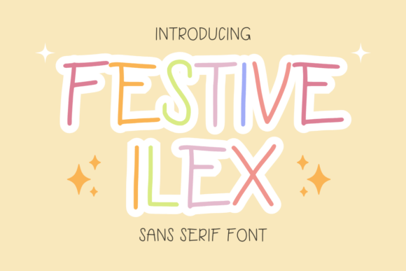 Festive Ilex: A Playful Typeface for Campaigns That Pop