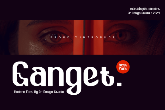 Ganget: A Minimal Sans Serif Typeface for Clean Brand Identity