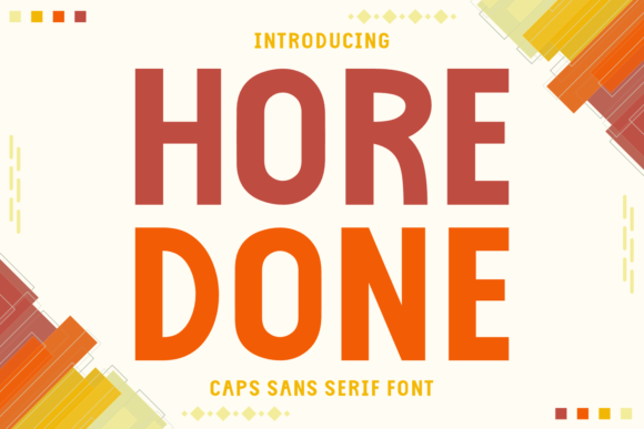 Hore Done: A Modern Sans Serif Typeface for Clean Digital Interfaces