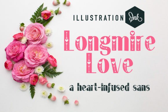 Longmire Love: A Romantic Decorative Typeface for Editorial Design