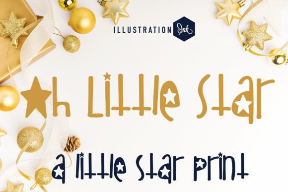 Oh Little Star: A Hand-Crafted Decorative Typeface for Crafters