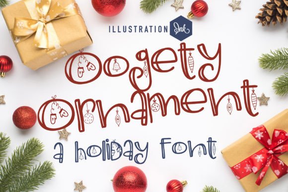 Oogety Ornament: A Festive Display Typeface for Holiday Web Design