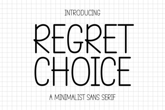 Regret Choice: A Versatile Font for Creative Makers
