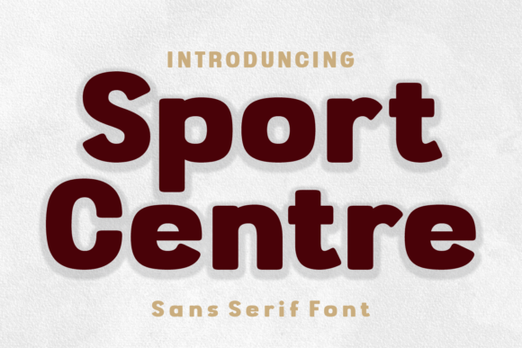 Sport Centre Typeface: A Clean Sans Serif for Modern Branding
