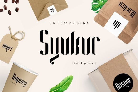 Syukur Typeface: Elevate Your Brand Identity with Clean, Sweet Typography