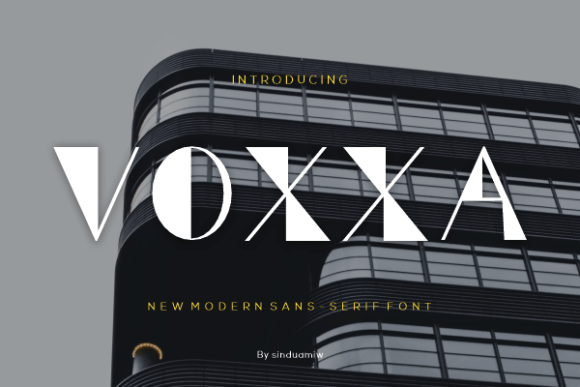 Voxxa: The Quirky Sans Serif Font for Modern Brand Identity